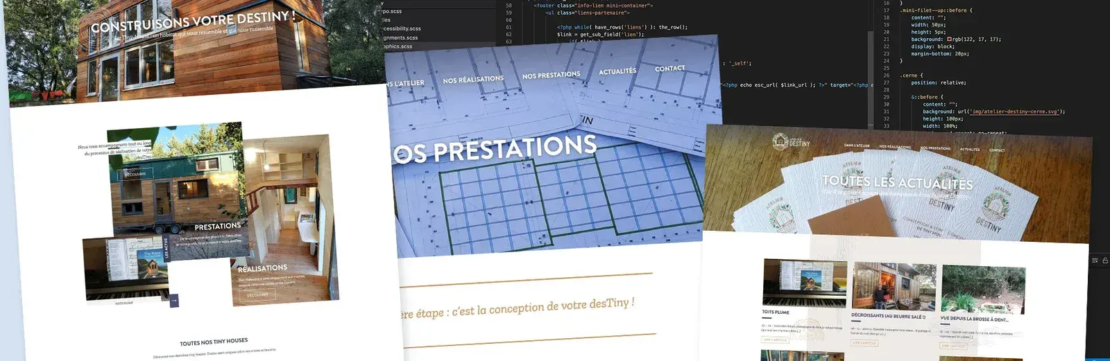 Atelier Destiny, identité et développement du site